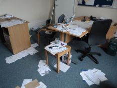 Remaining Contents of office including 2 Desks - Chairs etc