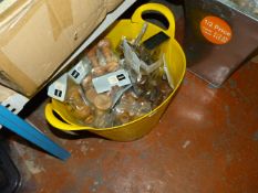 Box containing Curtain Pole Ends