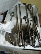 *Carpio Brushed  Chrome  Floor Light