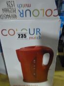 *Colour Works Red Plastic Kettle
