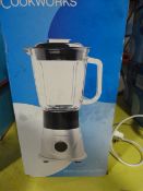 *Cookworks 1.7L Capacity Silver Glass Blender