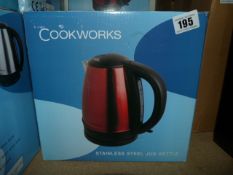 *Cookworks Stainless Steel Jug Kettle - Red