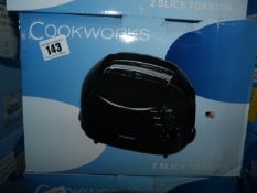 *Cookworks 2 Slice Toaster - Boxed