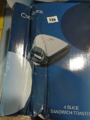 *Cookworks 4 Slice Sandwich Toaster