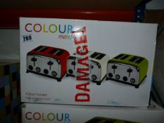 *Colour Match 4 Slice Toaster