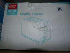 *Argos Value Double Toaster