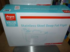 *Argos Value Stainless Steel Deep Fat Fryer