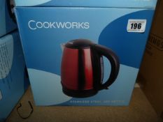 *Cookworks Stainless Steel Jug Kettle - Red