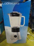 *Cookworks 1.7L Capacity Silver Glass Blender