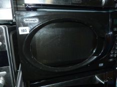*Delonghi High Gloss Black 800w Microwave Oven