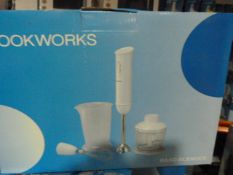 *Cookworks Hand Blender Set - Boxed