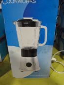 *Cookworks 1.7L Capacity Silver Glass Blender