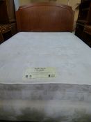 *Restful Nights Hotel Quality Goldcrest Firm Edge Kingsize Divan Set with Headboard in Figured