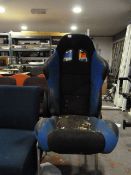 Blue & Black Motorsport Seat