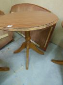 *Circular Occasional Table in Mahogany Finish