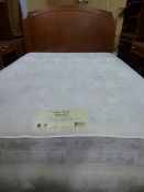 *Restful Nights Hotel Quality Goldcrest Firm Edge Kingsize Divan Set with Headboard in Figured