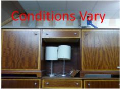 *Hotel Style Bedroom Sideboard Unit Comprising of 2 Cupboards & Central Drawer Unit in Mahogany