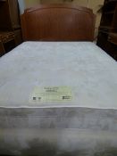*Restful Nights Hotel Quality Goldcrest Firm Edge Kingsize Divan Set with Headboard in Figured