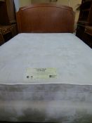 *Restful Nights Hotel Quality Goldcrest Firm Edge Kingsize Divan Set with Headboard in Figured