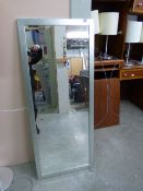 *Silver Framed Wall Mounted Mirror