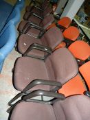 *6 Brown Office Chairs