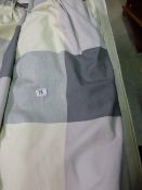 *Pair of Grey - Cream & Lilac Full Length Lined Curtains