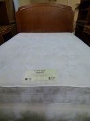 *Restful Nights Hotel Quality Goldcrest Firm Edge Kingsize Divan Set with Headboard in Figured
