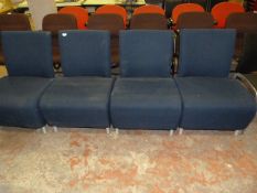 *4 Blue Reception Chairs