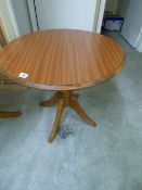 *Circular Occasional Table in Mahogany Finish