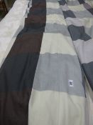 *Pair of Grey - Cream & Lilac Full Length Lined Curtains