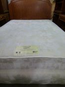 *Restful Nights Hotel Quality Goldcrest Firm Edge Kingsize Divan Set with Headboard in Figured