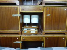 *Hotel Style Bedroom Sideboard Unit Comprising of 2 Cupboards & Central Drawer Unit in Mahogany