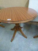 *Circular Occasional Table in Mahogany Finish