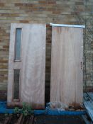 *2 Fire Doors - 1 Glazed