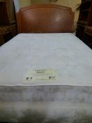 *Restful Nights Hotel Quality Goldcrest Firm Edge Kingsize Divan Set with Headboard in Figured