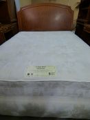 *Restful Nights Hotel Quality Goldcrest Firm Edge Kingsize Divan Set with Headboard in Figured