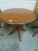 *Circular Occasional Table in Mahogany Finish