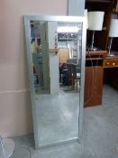 *Silver Framed Wall Mounted Mirror