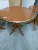 *Circular Occasional Table in Mahogany Finish