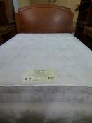 *Restful Nights Hotel Quality Goldcrest Firm Edge Kingsize Divan Set with Headboard in Figured