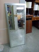 *Silver Framed Wall Mounted Mirror