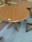 *Circular Occasional Table in Mahogany Finish