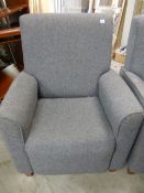 *High Back Grey Easy Chair