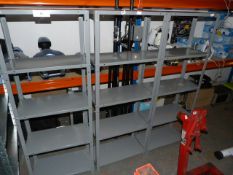 *3 Bays of Grey Adjustable Shelving
