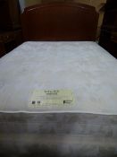 *Restful Nights Hotel Quality Goldcrest Firm Edge Kingsize Divan Set with Headboard in Figured