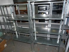 *2 Bays of Galvanised Shelving