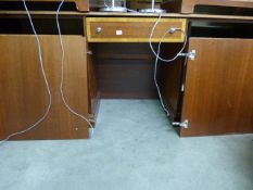 *Hotel Style Bedroom Sideboard Unit Comprising of 2 Cupboards & Central Drawer Unit in Mahogany