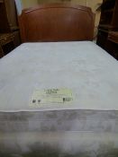 *Restful Nights Hotel Quality Goldcrest Firm Edge Kingsize Divan Set with Headboard in Figured