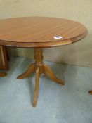 *Circular Occasional Table in Mahogany Finish