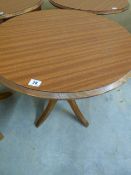 *Circular Occasional Table in Mahogany Finish